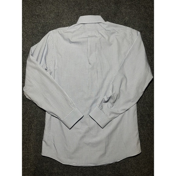 Brooks Brothers Shirt Mens Medium Striped Blue Regent Non Iron 15 1/2 - 33 - Picture 3 of 6